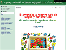 Tablet Screenshot of lenguaymatematicas.wikispaces.com