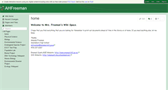Desktop Screenshot of ahfreeman.wikispaces.com