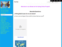 Tablet Screenshot of globalart4caring.wikispaces.com