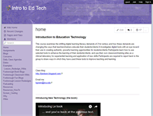 Tablet Screenshot of introtoedtech.wikispaces.com