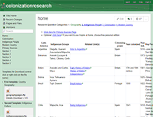Tablet Screenshot of colonizationresearch.wikispaces.com