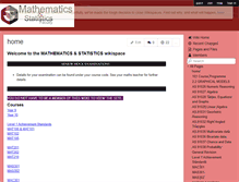 Tablet Screenshot of cashmeremathsandstats.wikispaces.com