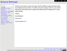 Tablet Screenshot of davidbirkhead.wikispaces.com