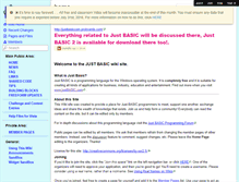 Tablet Screenshot of justbasic.wikispaces.com