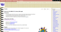 Desktop Screenshot of literacyblock2010.wikispaces.com