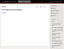 Tablet Screenshot of glaupperschool.wikispaces.com