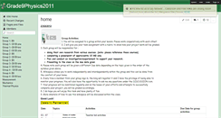 Desktop Screenshot of grade9physics2011.wikispaces.com