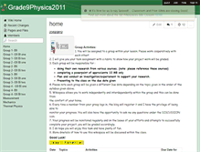 Tablet Screenshot of grade9physics2011.wikispaces.com
