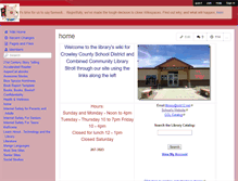Tablet Screenshot of ccsdlibrary.wikispaces.com