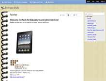 Tablet Screenshot of esd-ipads.wikispaces.com