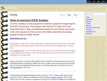 Tablet Screenshot of coreacademy.wikispaces.com