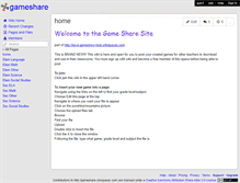 Tablet Screenshot of gameshare.wikispaces.com