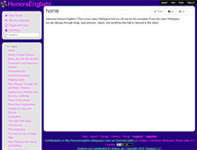 Tablet Screenshot of honorsenglishi.wikispaces.com