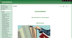 Desktop Screenshot of lecturasbach.wikispaces.com