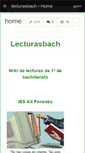Mobile Screenshot of lecturasbach.wikispaces.com