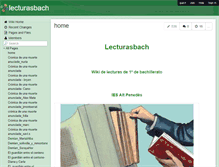 Tablet Screenshot of lecturasbach.wikispaces.com