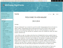 Tablet Screenshot of 4thgrade-highpointe.wikispaces.com