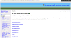 Desktop Screenshot of 5thgradereadingresourcesmcboe.wikispaces.com