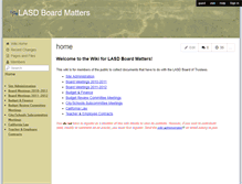 Tablet Screenshot of lasdboardmatters.wikispaces.com