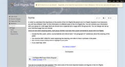 Desktop Screenshot of civilrightsresearchproject.wikispaces.com