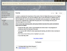 Tablet Screenshot of civilrightsresearchproject.wikispaces.com