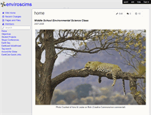 Tablet Screenshot of enviroscims.wikispaces.com