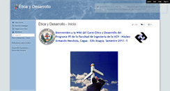 Desktop Screenshot of eticaydesarrollo.wikispaces.com