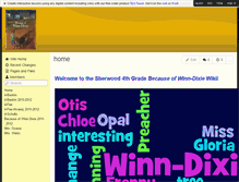 Tablet Screenshot of 4sherwood-becauseofwinndixie.wikispaces.com