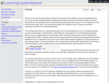 Tablet Screenshot of learningleadernetwork.wikispaces.com