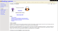 Desktop Screenshot of budding-learners.wikispaces.com