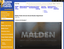 Tablet Screenshot of historymalden.wikispaces.com