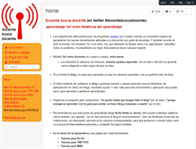 Tablet Screenshot of docentebuscadocente.wikispaces.com