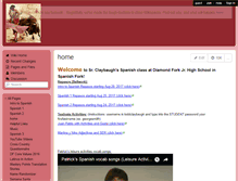 Tablet Screenshot of claybaughspanish.wikispaces.com