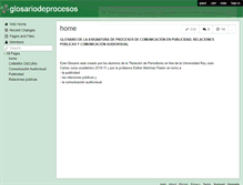 Tablet Screenshot of glosariodeprocesos.wikispaces.com