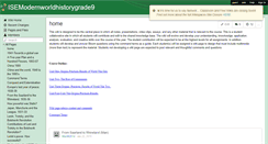 Desktop Screenshot of isemodernworldhistorygrade9.wikispaces.com