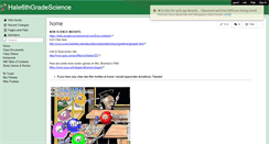 Desktop Screenshot of hale6thgradescience.wikispaces.com