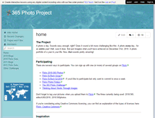 Tablet Screenshot of 365photoproject.wikispaces.com