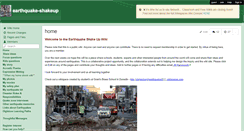 Desktop Screenshot of earthquake-shakeup.wikispaces.com