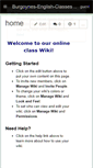 Mobile Screenshot of burgoynes-english-classes.wikispaces.com