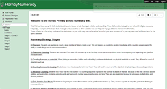 Desktop Screenshot of hornbynumeracy.wikispaces.com