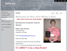 Tablet Screenshot of kwhite-shs.wikispaces.com