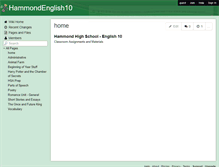 Tablet Screenshot of hammondenglish10.wikispaces.com