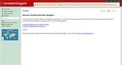 Desktop Screenshot of canadianbloggers.wikispaces.com