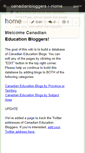 Mobile Screenshot of canadianbloggers.wikispaces.com