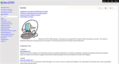 Desktop Screenshot of itec2006.wikispaces.com