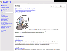 Tablet Screenshot of itec2006.wikispaces.com