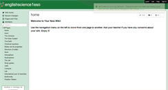 Desktop Screenshot of englishscience1eso.wikispaces.com