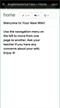 Mobile Screenshot of englishscience1eso.wikispaces.com