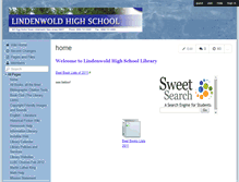 Tablet Screenshot of lindenwoldhslibrary.wikispaces.com