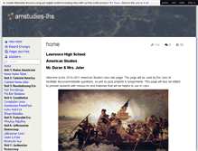 Tablet Screenshot of amstudies-lhs.wikispaces.com